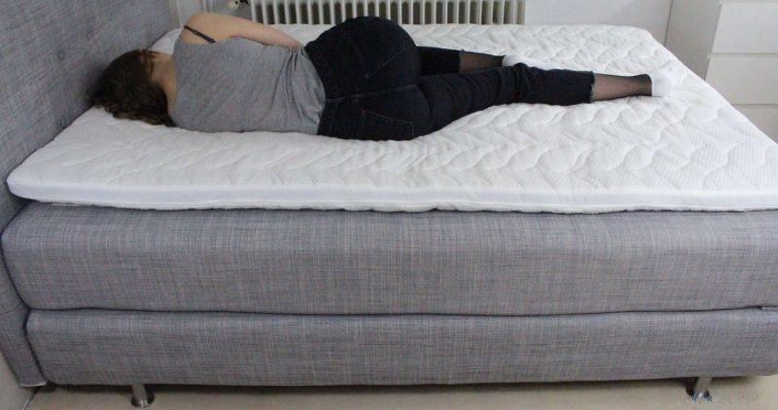 zijslaper op matrastopper